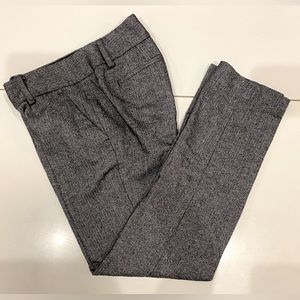 NWOT Talbots charcoal herringbone ankle pants in 0P
